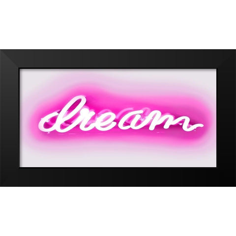 Neon Dream PW Black Modern Wood Framed Art Print by Carr, Hailey