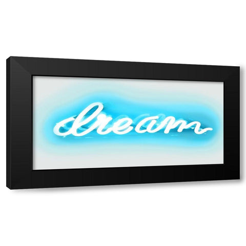 Neon Dream AW Black Modern Wood Framed Art Print by Carr, Hailey
