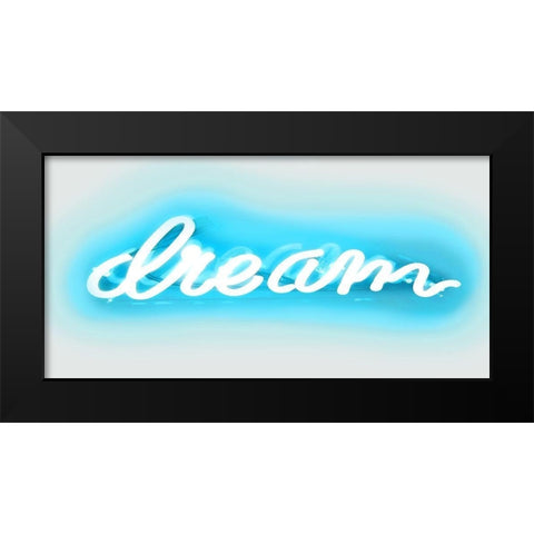Neon Dream AW Black Modern Wood Framed Art Print by Carr, Hailey