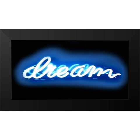 Neon Dream BB Black Modern Wood Framed Art Print by Carr, Hailey