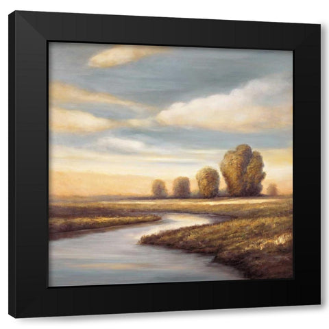 Reminisce II Black Modern Wood Framed Art Print by Leonard, Jeffrey