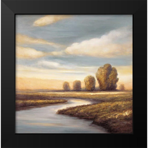 Reminisce II Black Modern Wood Framed Art Print by Leonard, Jeffrey