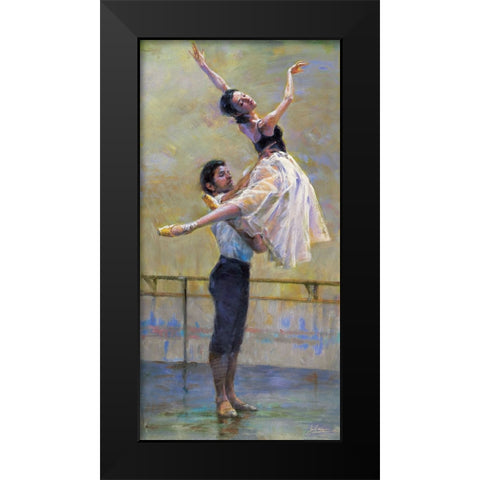 Rehearsal Black Modern Wood Framed Art Print by Kam, Jin G.