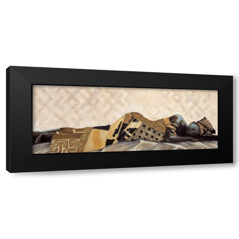 Femme Africaine VI Black Modern Wood Framed Art Print with Double Matting by Leconte, Jacques