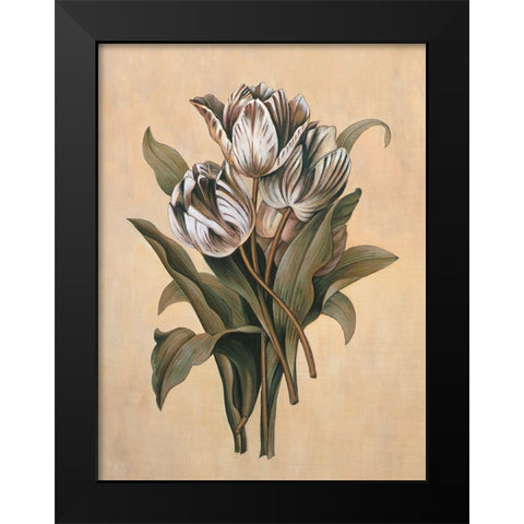 Tulips I Black Modern Wood Framed Art Print by Deveraux, Jill