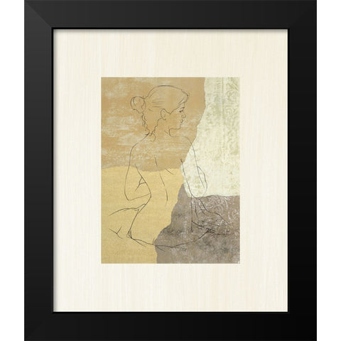 The Female Figure I Black Modern Wood Framed Art Print by Robbins, Jason
