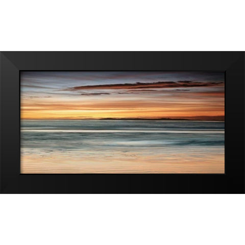 Sea and Sky Black Modern Wood Framed Art Print by Seba, John