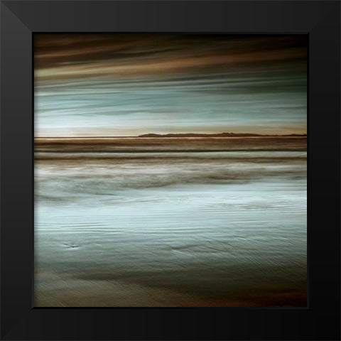 Lowtide Black Modern Wood Framed Art Print by Seba, John