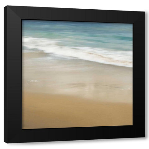 Surf and Sand I Black Modern Wood Framed Art Print by Seba, John