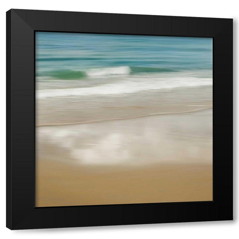 Surf and Sand II Black Modern Wood Framed Art Print by Seba, John