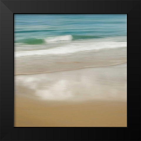 Surf and Sand II Black Modern Wood Framed Art Print by Seba, John