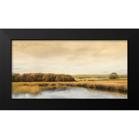 Ripples On the Water Black Modern Wood Framed Art Print by Seba, John