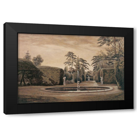 Classical Garden I Black Modern Wood Framed Art Print by Collins, Isabelle