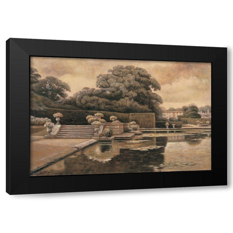 Classical Garden II Black Modern Wood Framed Art Print by Collins, Isabelle