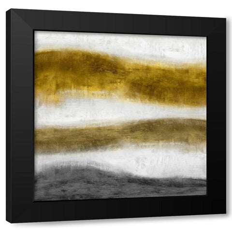 Emerge Golden Black Modern Wood Framed Art Print by Blake, Jaden