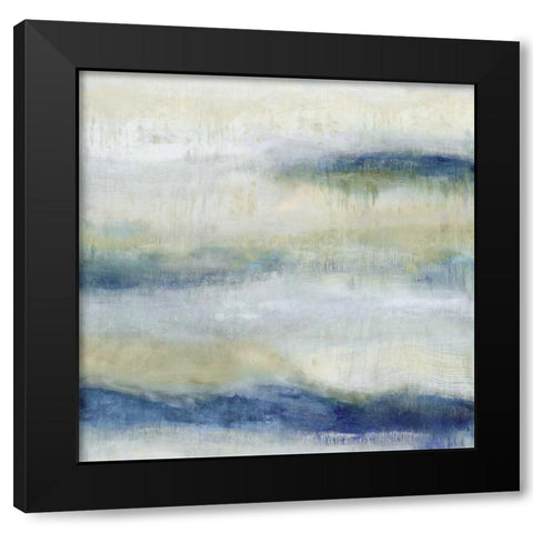 Indigo Motion I Black Modern Wood Framed Art Print by Blake, Jaden