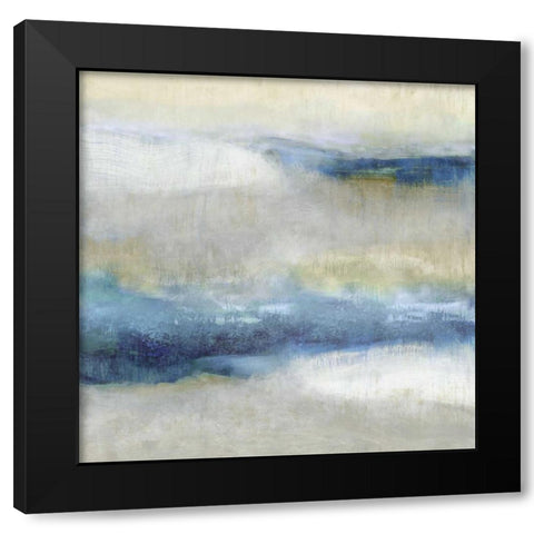 Indigo Motion II Black Modern Wood Framed Art Print by Blake, Jaden