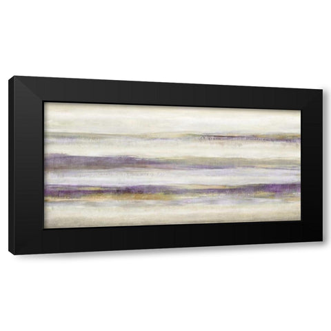 Linear Motion Amethyst Black Modern Wood Framed Art Print by Blake, Jaden
