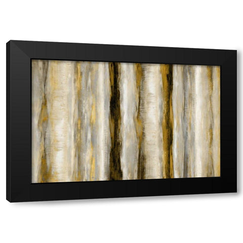 Vertical Motion Black Modern Wood Framed Art Print with Double Matting by Blake, Jaden