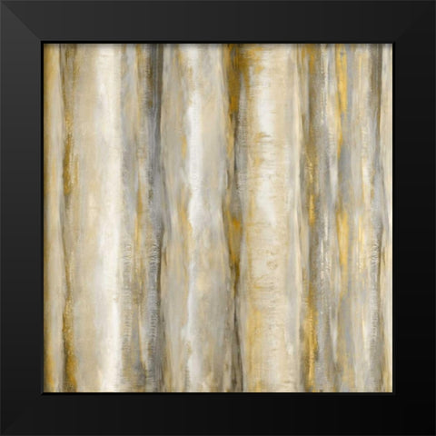 Vertical Motion Golden Black Modern Wood Framed Art Print by Blake, Jaden