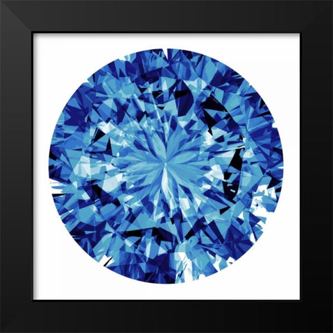 Shine On in Blue Black Modern Wood Framed Art Print by Tatum, Jan