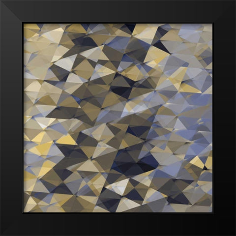 Geometric Squared I Black Modern Wood Framed Art Print by Tatum, Jan