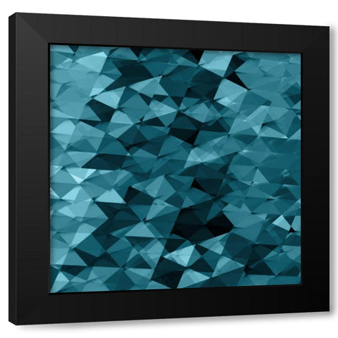 Geometric Squared III Black Modern Wood Framed Art Print with Double Matting by Tatum, Jan