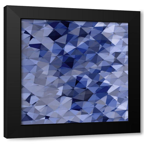 Geometric Squared VI Black Modern Wood Framed Art Print by Tatum, Jan