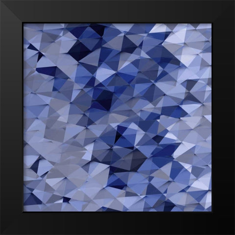 Geometric Squared VI Black Modern Wood Framed Art Print by Tatum, Jan