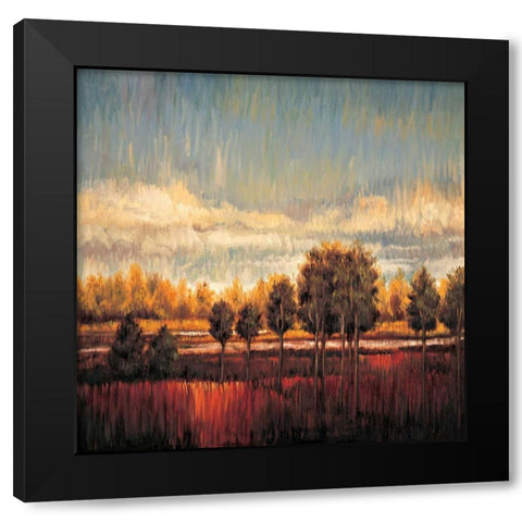 Quiet River II Black Modern Wood Framed Art Print with Double Matting by Bryant, James