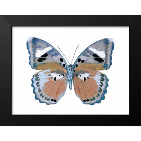 Butterfly in Pink II Black Modern Wood Framed Art Print by Bosco, Julia