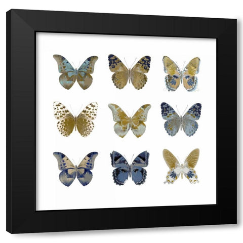 Butterfly Study I Black Modern Wood Framed Art Print with Double Matting by Bosco, Julia