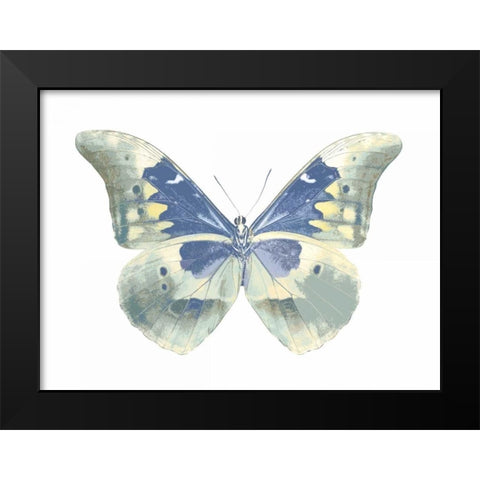 Butterfly in Aqua II Black Modern Wood Framed Art Print by Bosco, Julia