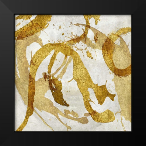 Jubilant III Black Modern Wood Framed Art Print by Davila, Jordan