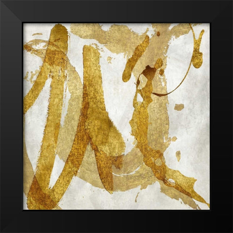Jubilant IV Black Modern Wood Framed Art Print by Davila, Jordan