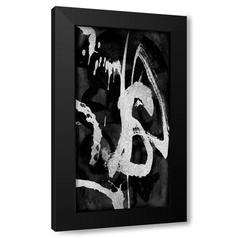 Rambunctious Silver I Black Modern Wood Framed Art Print with Double Matting by Davila, Jordan