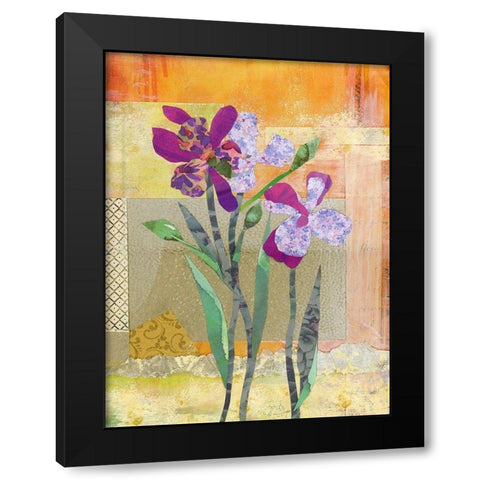Iris V Black Modern Wood Framed Art Print by McGee, Jenny