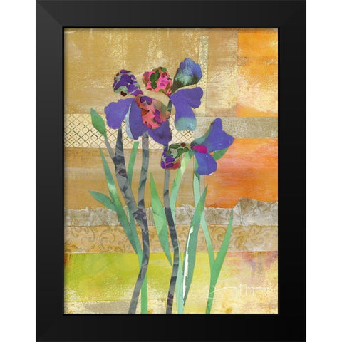 Iris IV Black Modern Wood Framed Art Print by McGee, Jenny