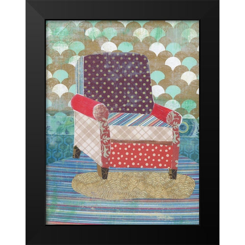 Artist Chair Black Modern Wood Framed Art Print by McGee, Jenny