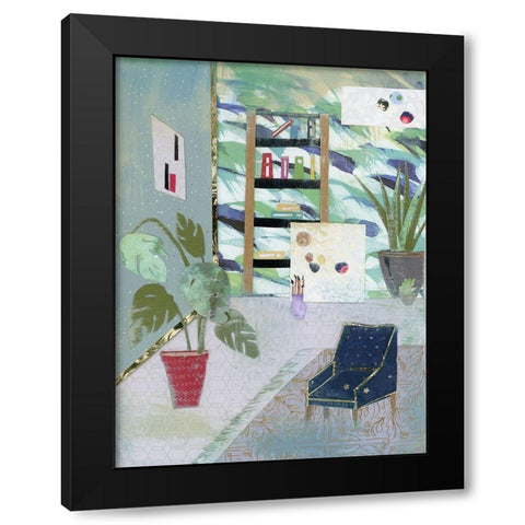 Artists Studio Black Modern Wood Framed Art Print by McGee, Jenny