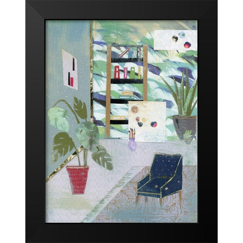 Artists Studio Black Modern Wood Framed Art Print by McGee, Jenny