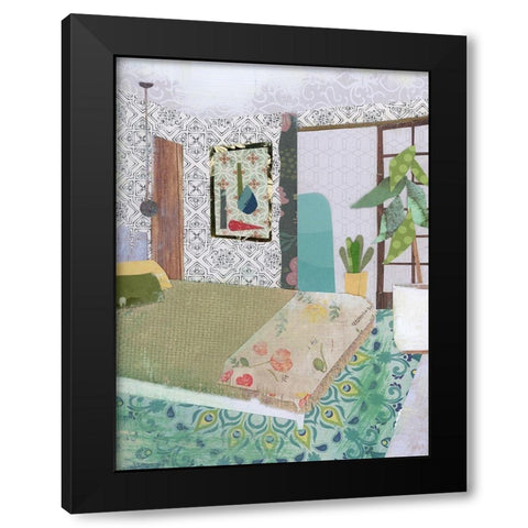 BoHo Room Black Modern Wood Framed Art Print by McGee, Jenny