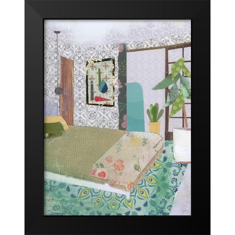 BoHo Room Black Modern Wood Framed Art Print by McGee, Jenny