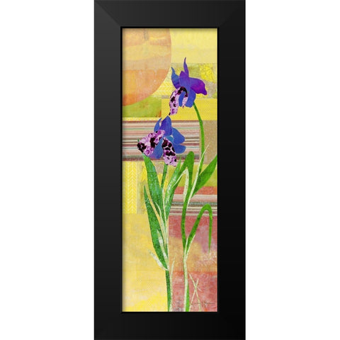 Iris II Black Modern Wood Framed Art Print by McGee, Jenny
