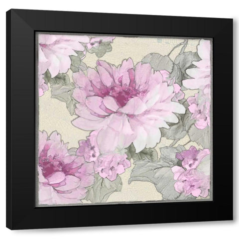 Earthly Delights in Pink II Black Modern Wood Framed Art Print with Double Matting by Stevens, Jesse