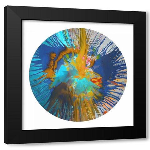 Circular Motion II Black Modern Wood Framed Art Print by Evans, Josh