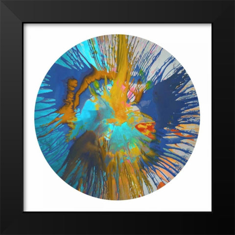 Circular Motion II Black Modern Wood Framed Art Print by Evans, Josh