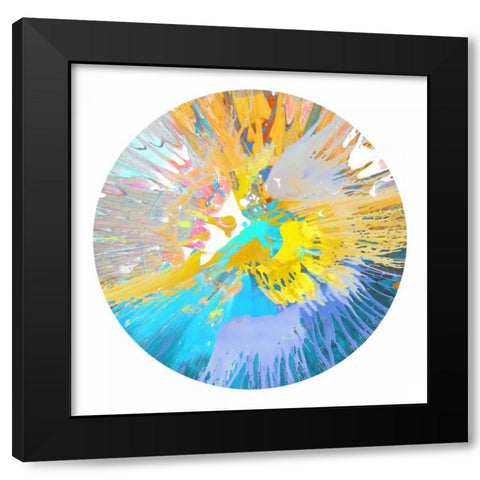 Circular Motion VI Black Modern Wood Framed Art Print by Evans, Josh