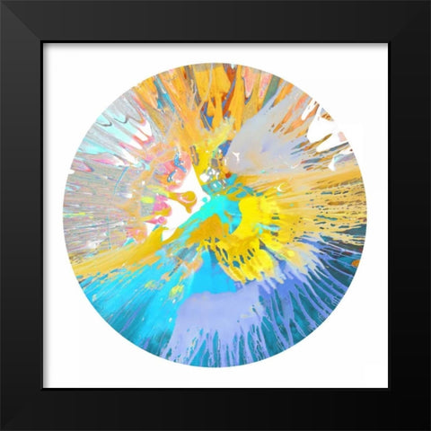 Circular Motion VI Black Modern Wood Framed Art Print by Evans, Josh