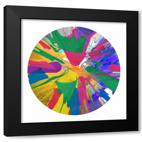 Circular Motion VIII Black Modern Wood Framed Art Print by Evans, Josh